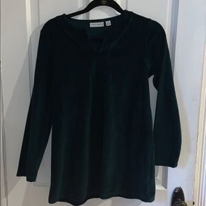Susan Graver valor emerald green tunic
